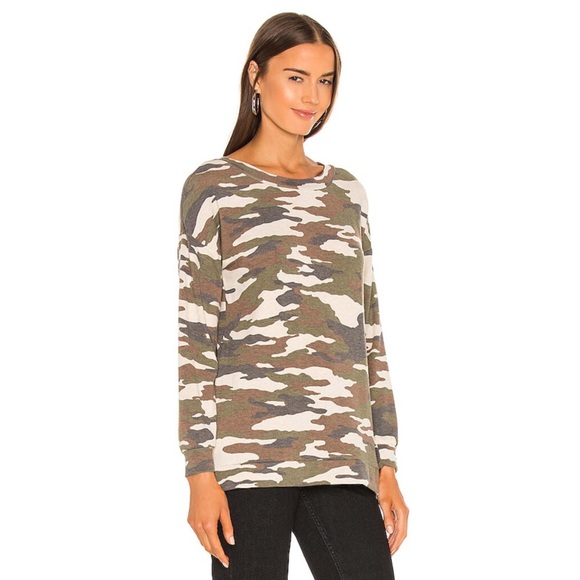 REVOLVE camo lattice back sweater - Picture 3 of 7